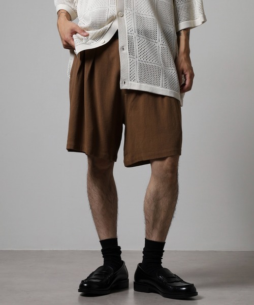 BANKS(バンクス)の「BANKS JOURNAL LINE TACK WIDE SHORT PANTS ラインタックワイドショートパンツ(その他パンツ・メンズ・オリーブ/ブラウン・S/M/L)」の19枚目の写真