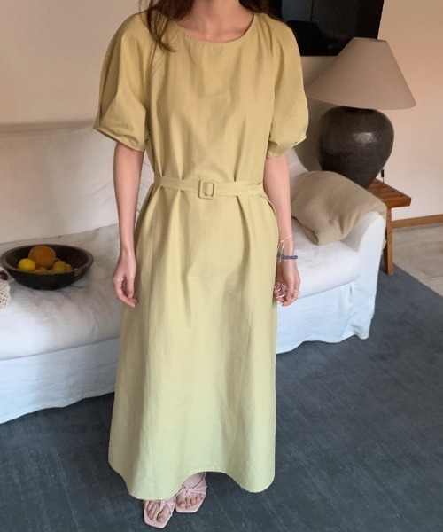 FAVORITO(ファヴォリート)の「ベルト付きワンピース(ワンピース・レディース・イエロー/ホワイト/ブルー・F)」の22枚目の写真