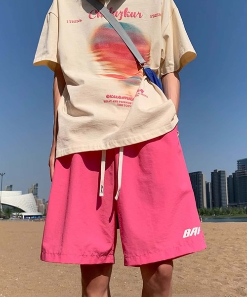 MAISON DE THERESE(メゾン ド テレーズ)の「ウエスト紐 ショートパンツ(その他パンツ・レディース・ブラック/ピンク/グリーン・M)」の4枚目の写真