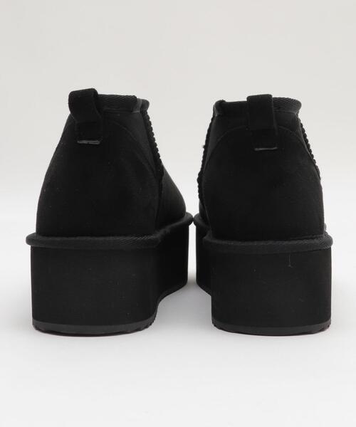 WEGO(ウィゴー)の「WEGO/厚底ムートンタッチブーツ(ブーツ・レディース・ブラウン/キャメル/ブラック/ライトベージュ/その他1・SMALL/X-LARGE/LARGE/MEDIUM)」の14枚目の写真