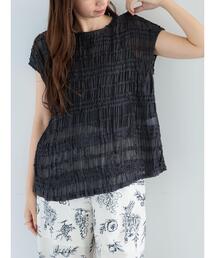 Te chichi | ミニフリルボーダーブラウス(シャツ/ブラウス)