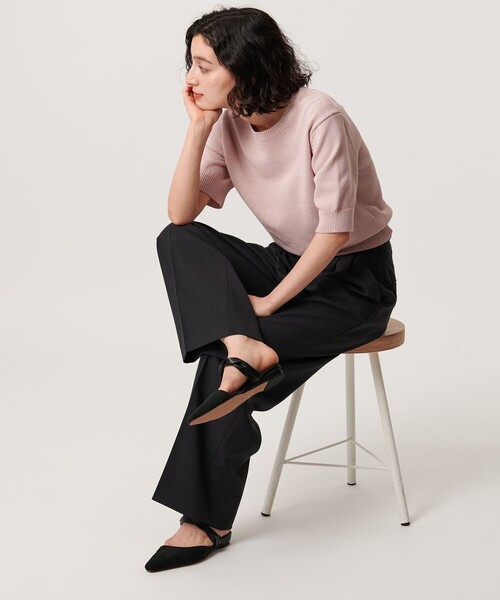 BEAUTY&YOUTH UNITED ARROWS(ビューティーアンドユースユナイテッドアローズ)の「スエードライク ツイスト ストラップ ミュール(サンダル・レディース・ブラック/ブラウン系・37/38/36)」の4枚目の写真