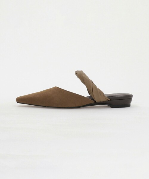 BEAUTY&YOUTH UNITED ARROWS(ビューティーアンドユースユナイテッドアローズ)の「スエードライク ツイスト ストラップ ミュール(サンダル・レディース・ブラック/ブラウン系・37/38/36)」の12枚目の写真