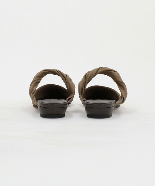 セール】スエードライク ツイスト ストラップ ミュール（サンダル