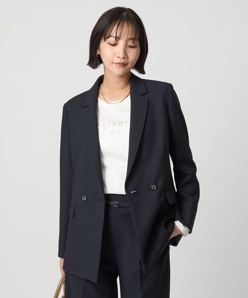 green label relaxing ダブルクロス ダブル ジャケット　新品 セール】ダブルクロス ダブル ジャケット ウォッシャブル ストレッチ