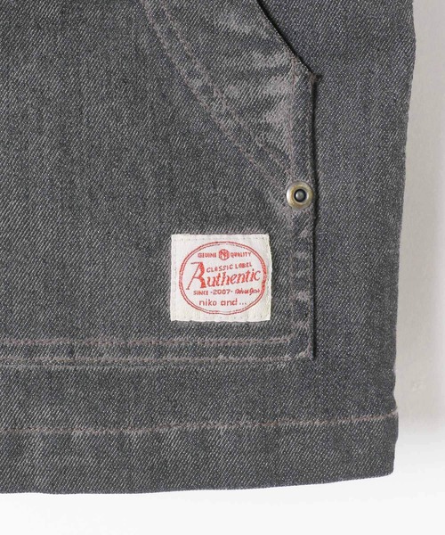 niko and...（ニコアンド）の「フロッキーアソートワークジャケット（デニムジャケット・レディース・ブラウン/ベージュ/ブラック・FREE）」の21枚目の写真