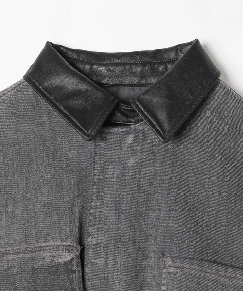 niko and...（ニコアンド）の「フロッキーアソートワークジャケット（デニムジャケット・レディース・ブラウン/ベージュ/ブラック・FREE）」の20枚目の写真