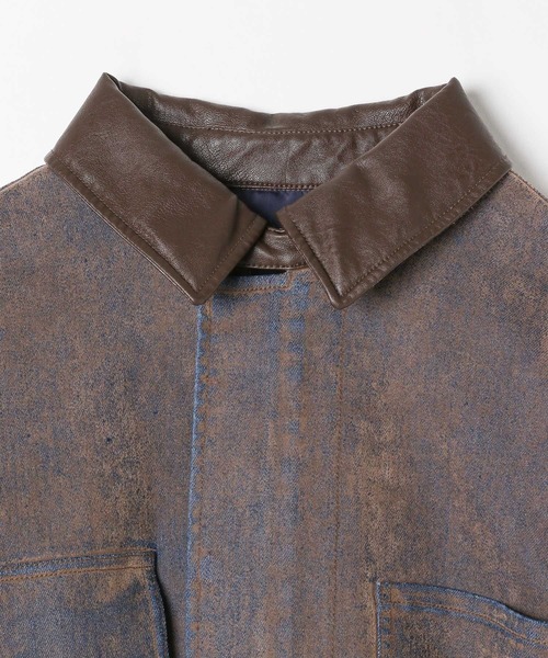 niko and...（ニコアンド）の「フロッキーアソートワークジャケット（デニムジャケット・レディース・ブラウン/ベージュ/ブラック・FREE）」の19枚目の写真