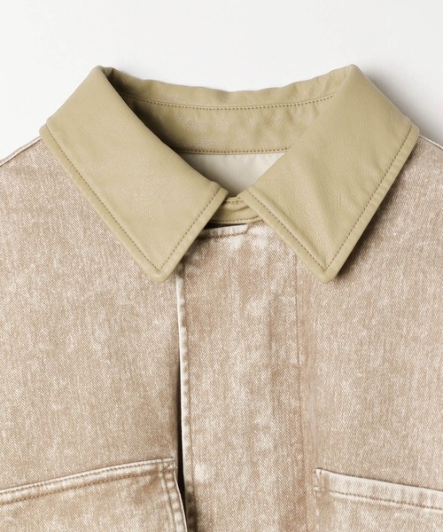 niko and...（ニコアンド）の「フロッキーアソートワークジャケット（デニムジャケット・レディース・ブラウン/ベージュ/ブラック・FREE）」の18枚目の写真