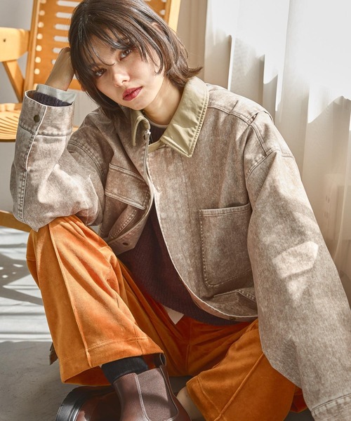 niko and... ニコアンド　デニムジャケット niko and JEANS 2025SS]デニムジップジャケット | [公式