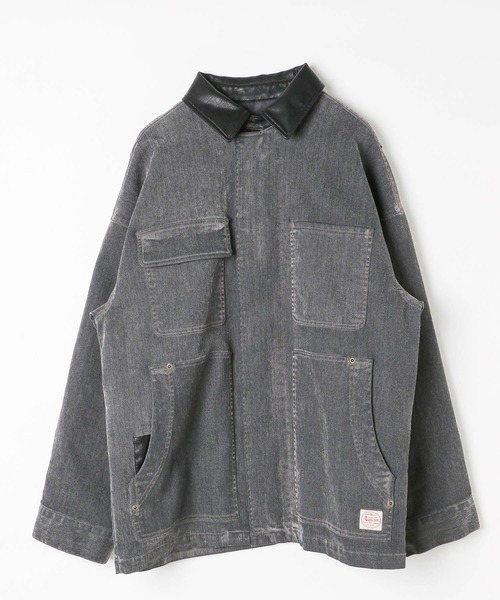 【新品タグ付き✨️】ニコアンド 人気スタッフプロデュース4wayデニムジャケット セール】フロッキーアソートワークジャケット（デニムジャケット