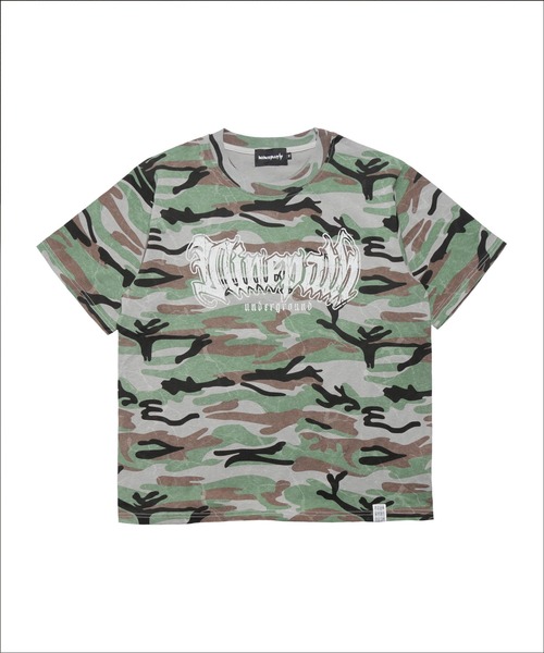 NINE PATH(ナインパス)の「CAMO S/S TEE(Tシャツ/カットソー・メンズ・カーキ/ホワイト・M/L)」の1枚目の写真