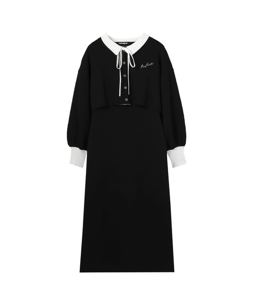 MARY QUANT（マリークワント）の「カーデアンサンブル ワンピース（ワンピース・レディース・ブラック/ホワイト/ネイビー・M）」の12枚目の写真