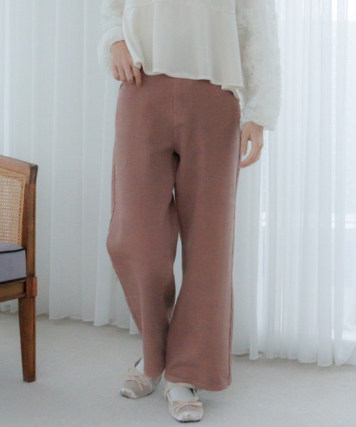 flower（フラワー）の「サニーバギーパンツ3（デニムパンツ・レディース・ピンク/ベージュ/ブラウン・MEDIUM/SMALL）」の3枚目の写真