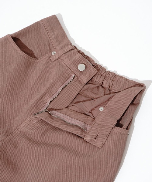 flower（フラワー）の「サニーバギーパンツ3（デニムパンツ・レディース・ピンク/ベージュ/ブラウン・MEDIUM/SMALL）」の12枚目の写真