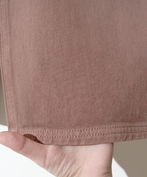 flower（フラワー）の「サニーバギーパンツ3（デニムパンツ・レディース・ピンク/ベージュ/ブラウン・MEDIUM/SMALL）」の16枚目の写真