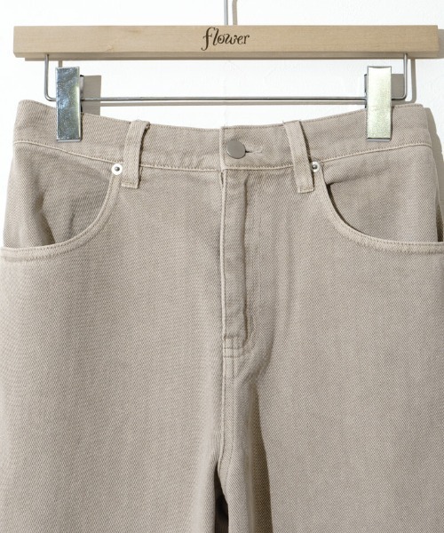 flower（フラワー）の「サニーバギーパンツ3（デニムパンツ・レディース・ピンク/ベージュ/ブラウン・MEDIUM/SMALL）」の18枚目の写真