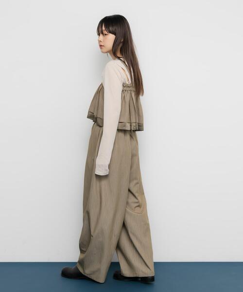 KBF(ケイビーエフ)の「マルチビスチェSETイージーワイドパンツ(ワンピース・レディース・ブラウン系その他/チャコールグレー・ONE)」の1枚目の写真