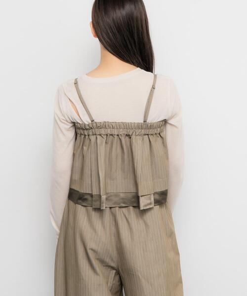 KBF(ケイビーエフ)の「マルチビスチェSETイージーワイドパンツ(ワンピース・レディース・ブラウン系その他/チャコールグレー・ONE)」の3枚目の写真