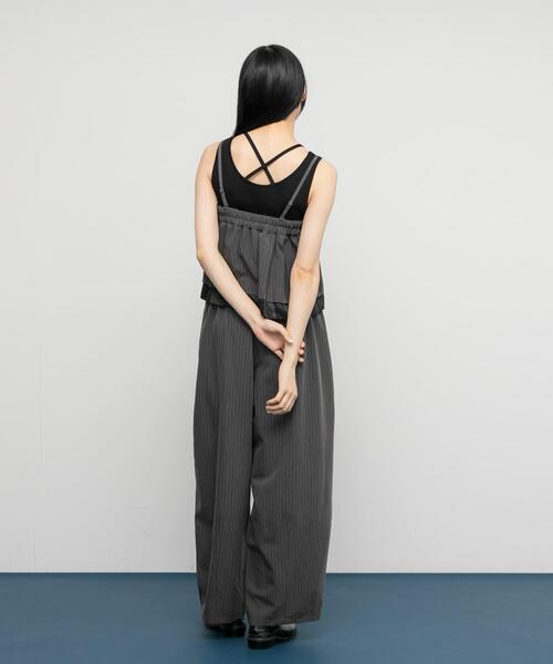 KBF(ケイビーエフ)の「マルチビスチェSETイージーワイドパンツ(ワンピース・レディース・ブラウン系その他/チャコールグレー・ONE)」の21枚目の写真
