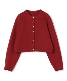 美品 トゥモローランド 定番 CABaN 大人気 カーディガン ニット レッド CABaN コットンカシミヤ ポケットクルーネックカーディガン