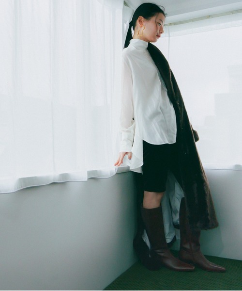 cava cava(サヴァサヴァ)の「防滑│ワイドシャフトロングブーツ 7420205(ブーツ・レディース・ブラック/ダークブラウン・22.5cm/23cm/23.5cm/24cm/24.5cm)」の20枚目の写真