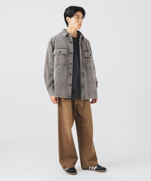 BEAMS HEART（ビームスハート）の「フェード コーデュロイ CPO シャツジャケット（シャツ/ブラウス・メンズ・ブラック/ネイビー・SMALL/LARGE/MEDIUM）」の4枚目の写真
