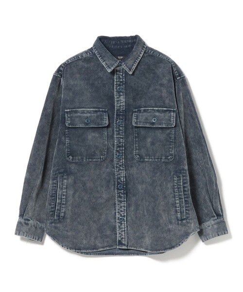 BEAMS HEART（ビームスハート）の「フェード コーデュロイ CPO シャツジャケット（シャツ/ブラウス・メンズ・ブラック/ネイビー・SMALL/LARGE/MEDIUM）」の13枚目の写真