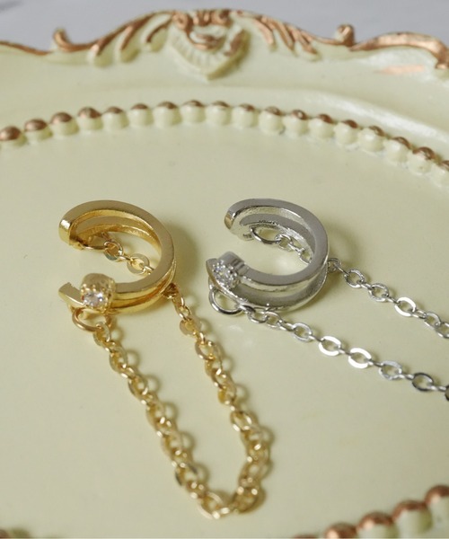 Port（ポート）の「【 SORUTT / ソルト 】 スパークル チェーン イヤーカフ（イヤーカフ・レディース・シルバー/ゴールド・FREE）」の8枚目の写真