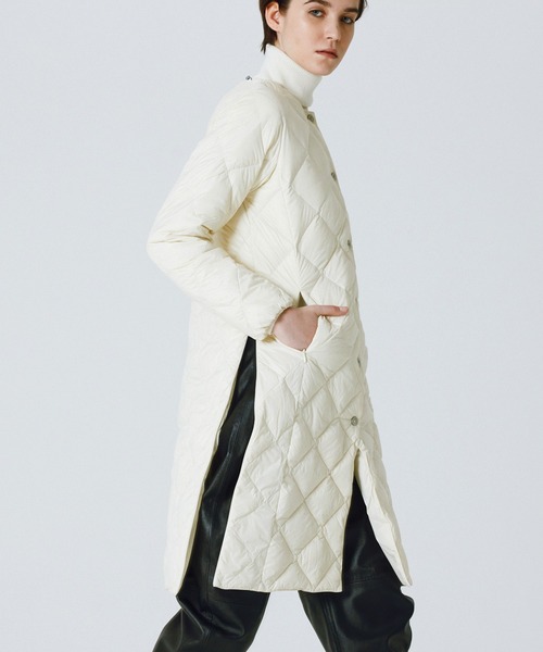 タイオン TAION ロングダウンコート ホワイト S 新品タグ付き 未使用 TAION（タイオン） ダウンコート ダウンジャケット 「」「ウィメンズ