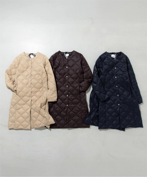 TAION（タイオン）の「【TAION（タイオン）】〈ウィメンズ〉シティ クルーネック ロングダウンコート（ダウンジャケット/コート・レディース・オフホワイト/ブラック/チャコール/ダークネイビー・L/M/XL/S）」の6枚目の写真