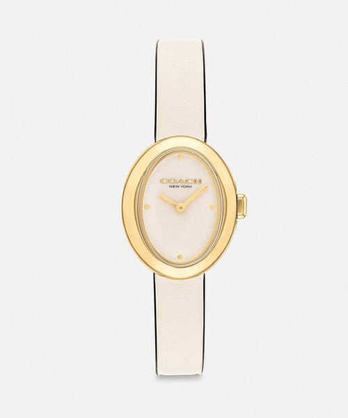 COACH（コーチ）の「サミー ウォッチ・22MM（アナログ腕時計・レディース・ホワイト系その他・ONE）」の2枚目の写真