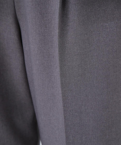 NATURAL BEAUTY BASIC（ナチュラルビューティーベーシック）の「◇ ウーステッドライクツイル SETUP テーパードパンツ（スラックス・レディース・グレー/チャコールグレー/ブラウン・X-SMALL/SMALL/MEDIUM/LARGE）」の11枚目の写真