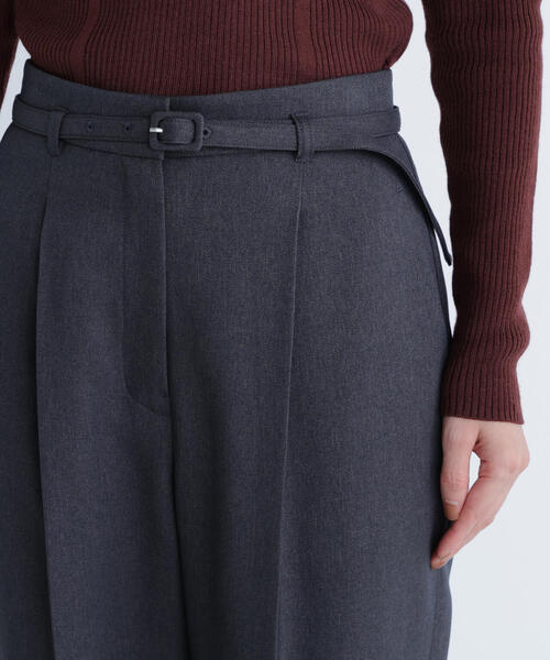 NATURAL BEAUTY BASIC（ナチュラルビューティーベーシック）の「◇ ウーステッドライクツイル SETUP テーパードパンツ（スラックス・レディース・グレー/チャコールグレー/ブラウン・X-SMALL/SMALL/MEDIUM/LARGE）」の22枚目の写真