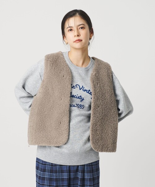 BEAUTY&YOUTH UNITED ARROWS（ビューティーアンドユースユナイテッドアローズ）の「グログラン ライナーベスト フードマウンテンパーカー 3WAY はっ水（マウンテンパーカー・レディース・ブラック/モカ・S/L/M）」の12枚目の写真