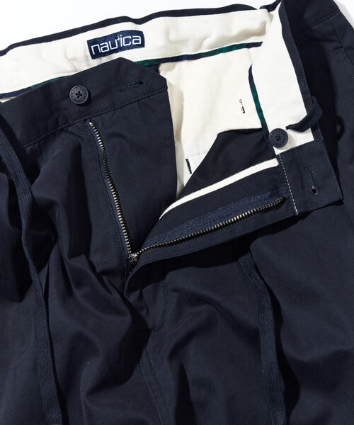 NAUTICA（ノーティカ）の「NAUTICA/ノーティカ ヴィンテージライク レギュラーシルエット ツータック チノトラウザー（チノパンツ・メンズ・オフホワイト/ブラック/グリーン/ベージュ/ネイビー・X-LARGE/SMALL/LARGE/MEDIUM）」の10枚目の写真