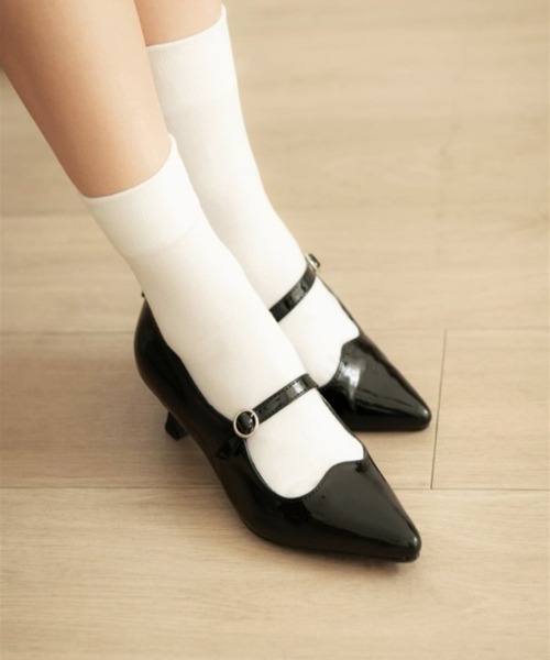 R&E（アールアンドイー）の「【25AW新作】【R&E】wee willie ウェーヴカッティングワンストラップポインテッドトゥパンプス（パンプス・レディース・グレー系/ブラック/ワイン・S/M/L/LL）」の18枚目の写真