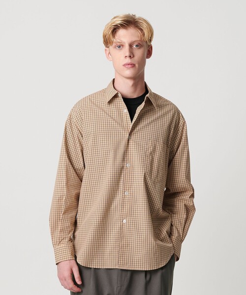 セール】ファイン トラッド チェック レギュラー シャツ FORM型