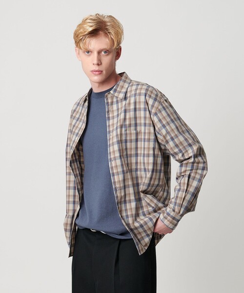 ファイン トラッド チェック レギュラー シャツ FORM型（シャツ