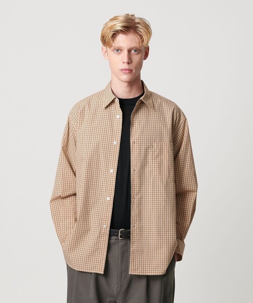 BEAUTY&YOUTH UNITED ARROWS（ビューティーアンドユースユナイテッドアローズ）の「ファイン トラッド チェック レギュラー シャツ FORM型（シャツ/ブラウス・メンズ・クリーム/ベージュ・S/L/XL/M）」の18枚目の写真