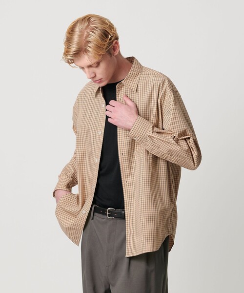 セール】ファイン トラッド チェック レギュラー シャツ FORM型