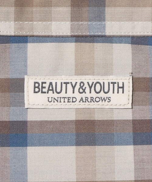 BEAUTY&YOUTH UNITED ARROWS（ビューティーアンドユースユナイテッドアローズ）の「ファイン トラッド チェック レギュラー シャツ FORM型（シャツ/ブラウス・メンズ・クリーム/ベージュ・S/L/XL/M）」の9枚目の写真