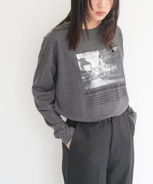 mili an deni(ミリアンデニ)の「フォトプリントロンT(Tシャツ/カットソー・レディース・ブラック/チャコールグレー/オフホワイト・L/M)」の15枚目の写真