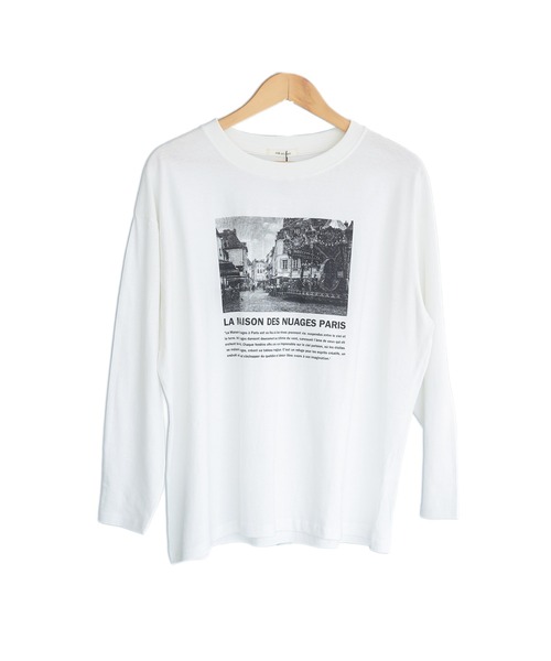 mili an deni(ミリアンデニ)の「フォトプリントロンT(Tシャツ/カットソー・レディース・ブラック/チャコールグレー/オフホワイト・L/M)」の21枚目の写真