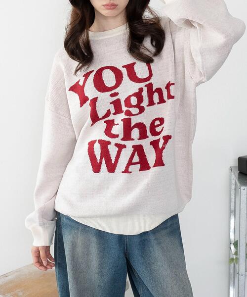 WEGO/グラフィックニットBIGプルオーバー（ニット/セーター）｜WEGO