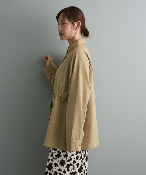 CRAFT STANDARD BOUTIQUE（クラフトスタンダードブティック）の「レイヤードライクシャツ（シャツ/ブラウス・レディース・ベージュ/ネイビー/チャコールグレー・FREE）」の4枚目の写真