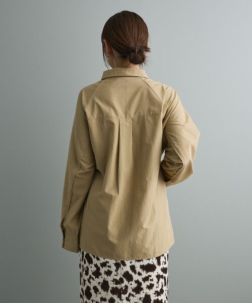 CRAFT STANDARD BOUTIQUE（クラフトスタンダードブティック）の「レイヤードライクシャツ（シャツ/ブラウス・レディース・ベージュ/ネイビー/チャコールグレー・FREE）」の9枚目の写真