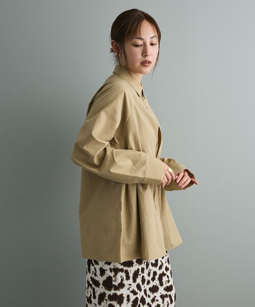 CRAFT STANDARD BOUTIQUE（クラフトスタンダードブティック）の「レイヤードライクシャツ（シャツ/ブラウス・レディース・ベージュ/ネイビー/チャコールグレー・FREE）」の10枚目の写真