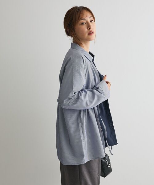 CRAFT STANDARD BOUTIQUE（クラフトスタンダードブティック）の「レイヤードライクシャツ（シャツ/ブラウス・レディース・ベージュ/ネイビー/チャコールグレー・FREE）」の20枚目の写真