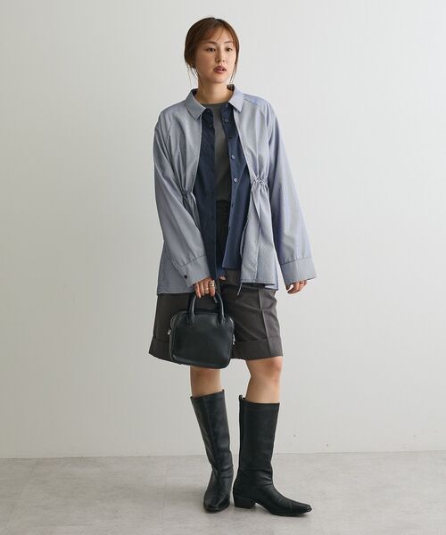 CRAFT STANDARD BOUTIQUE（クラフトスタンダードブティック）の「レイヤードライクシャツ（シャツ/ブラウス・レディース・ベージュ/ネイビー/チャコールグレー・FREE）」の17枚目の写真